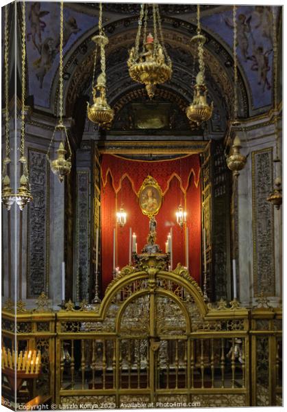 Chapel in the Cathedral - Palermo Canvas Print by Laszlo Konya