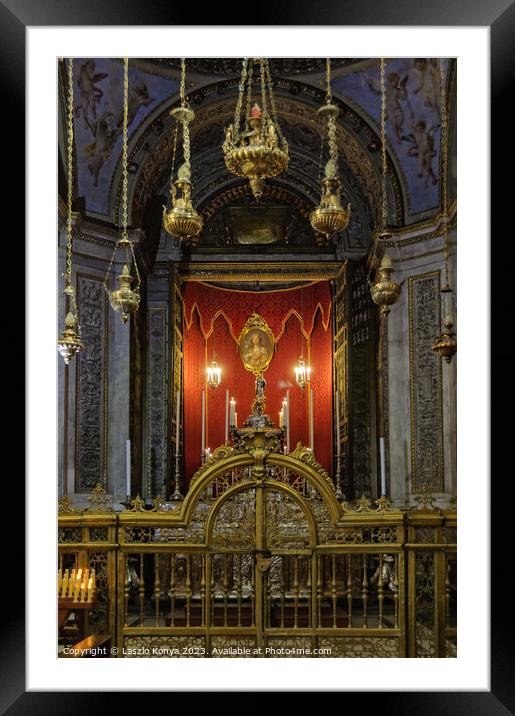 Chapel in the Cathedral - Palermo Framed Mounted Print by Laszlo Konya