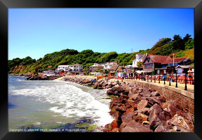 Secluded paradise on Isle of Wight Framed Print by john hill