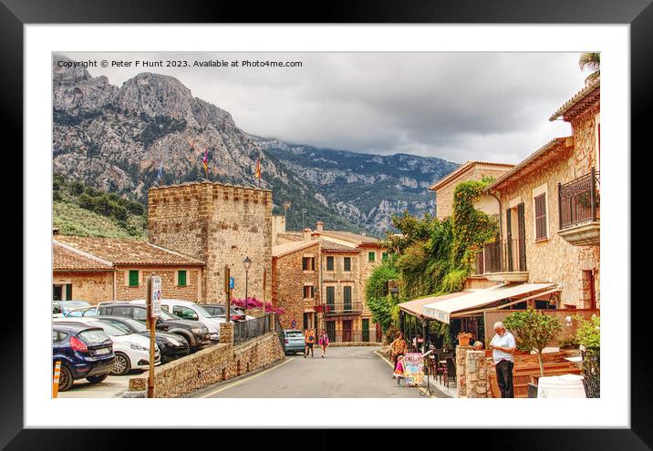 Fornalutx Mountain Village Mallorca  Framed Mounted Print by Peter F Hunt