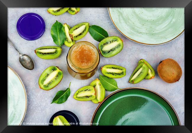 Exotic kiwi jam Framed Print by Mykola Lunov Mykola