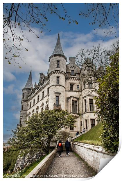 Dunrobin Castle: A Scottish Fairy Tale Print by Holly Burgess