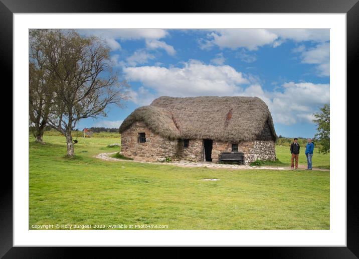 Echoes of Culloden: Leanach Cottage's Stirring Pas Framed Mounted Print by Holly Burgess
