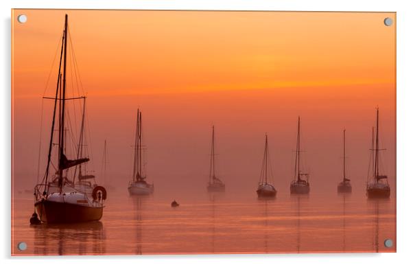 Morning Sunrise Line Up  Acrylic by johnny weaver