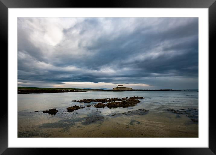 St Cwyfan's Church, Aberffraw, Anglesey Framed Mounted Print by Andrew Kearton
