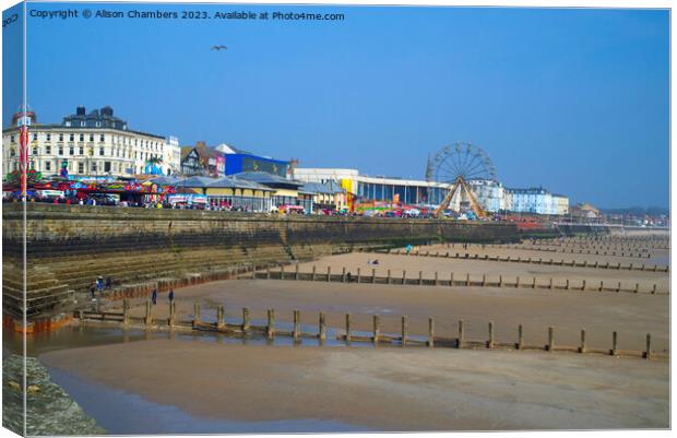 Bridlington North Sands Beach Canvas Print by Alison Chambers