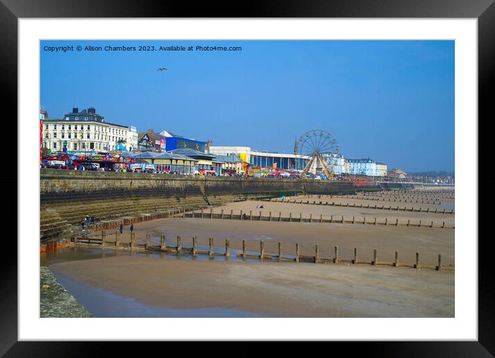 Bridlington North Sands Beach Framed Mounted Print by Alison Chambers