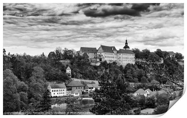 Castle Bechyne. Czechia. Print by Sergey Fedoskin