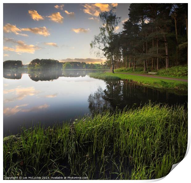 Lanark Loch  Print by Les McLuckie