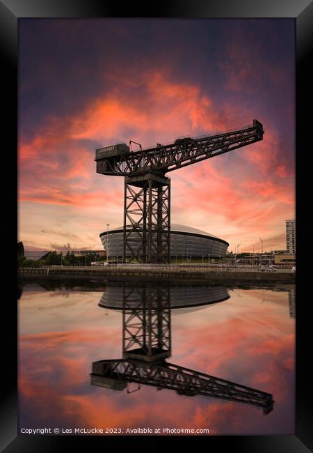 Finnieston Crane Glasgow Framed Print by Les McLuckie