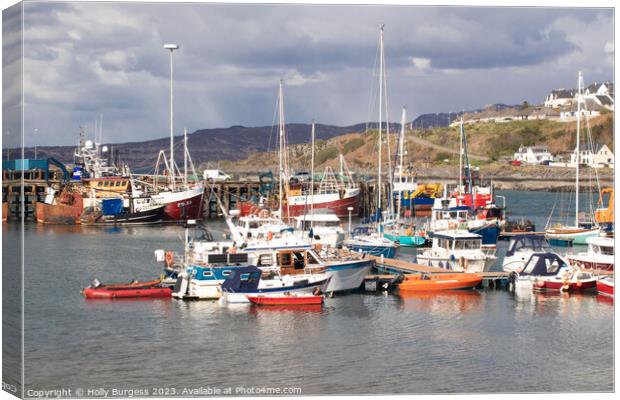 'Charming Mallaig: A Scottish Highland Haven' Canvas Print by Holly Burgess