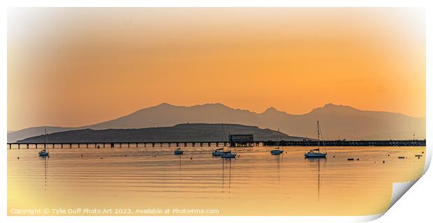 Serene Summer Sunset At Fairlie On The Clyde Print by Tylie Duff Photo Art