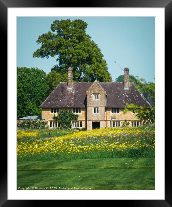 Idyllic British Countryside Retreat in Barrington  Framed Mounted Print by Rowena Ko