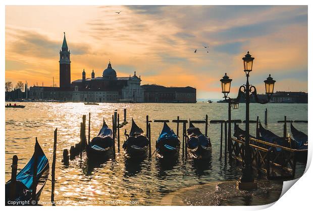 Sunrise in Venice  Print by Rowena Ko