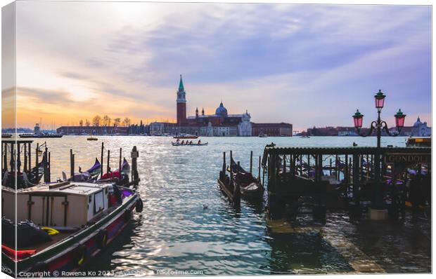 Venice in the morning  Canvas Print by Rowena Ko