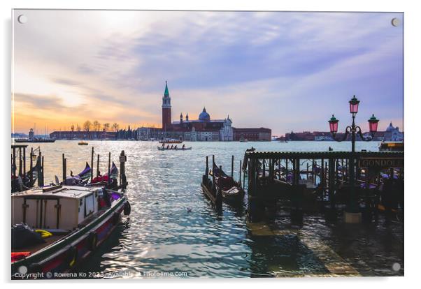 Venice in the morning  Acrylic by Rowena Ko