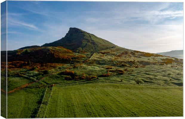 Roseberry Topping: Stunning Hilltop Views. Canvas Print by Steve Smith