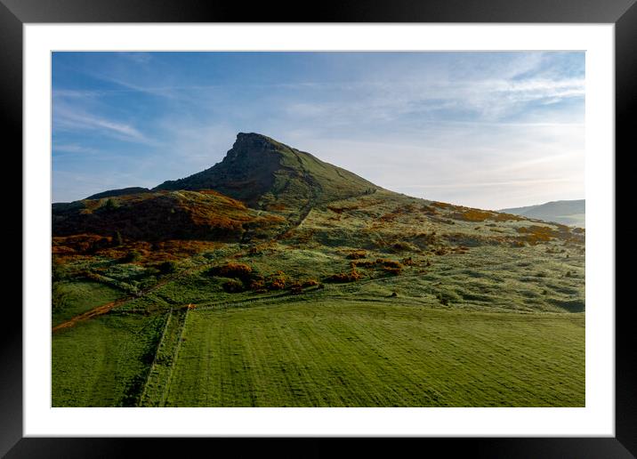 Roseberry Topping: Stunning Hilltop Views. Framed Mounted Print by Steve Smith