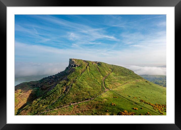 Roseberry Topping: Majestic Hilltop Views. Framed Mounted Print by Steve Smith