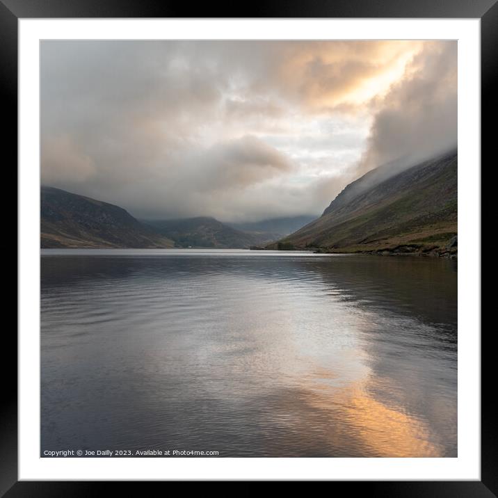 Majestic Sunset over Loch Lee Framed Mounted Print by Joe Dailly