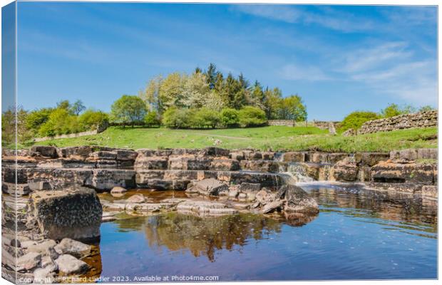 Sleightholme Beck at East Mellwaters, Bowes, Teesdale (1) Canvas Print by Richard Laidler