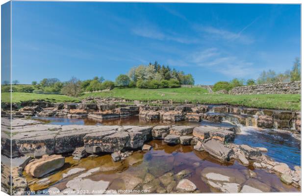 Sleightholme Beck at East Mellwaters, Bowes, Teesdale (3) Canvas Print by Richard Laidler