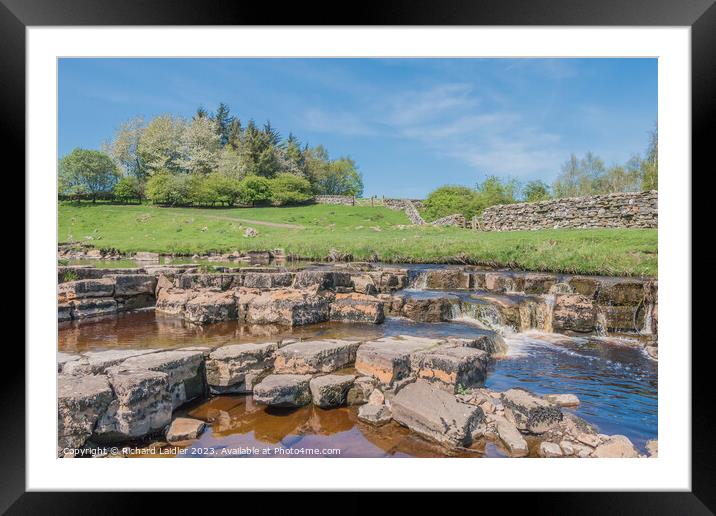 Sleightholme Beck at East Mellwaters, Bowes, Teesdale (2) Framed Mounted Print by Richard Laidler