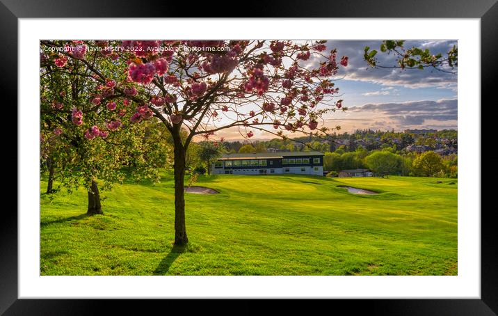 Sunset at the 18th, Craigie Golf Club  Framed Mounted Print by Navin Mistry