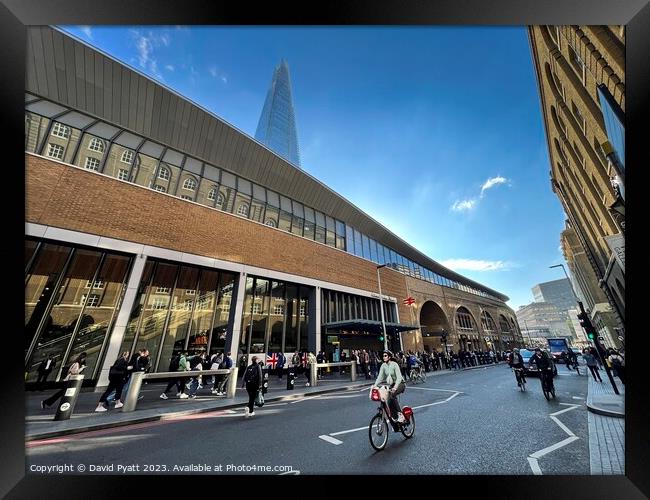 London Bridge Station And Shard  Framed Print by David Pyatt