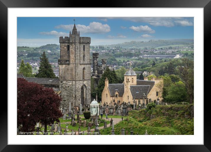 'Timeless Reverence: Stirling's Holy Rude Church' Framed Mounted Print by Holly Burgess