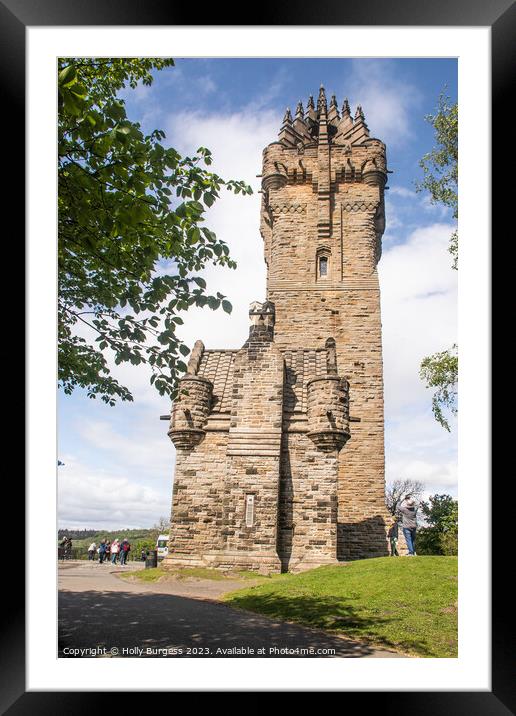 Wallace Monument Framed Mounted Print by Holly Burgess