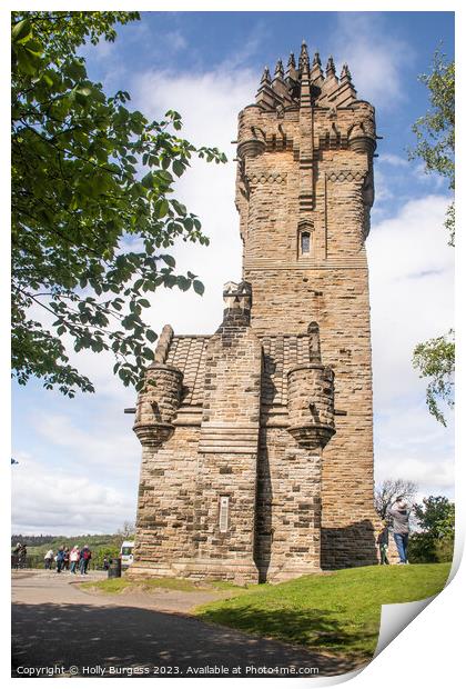 Wallace Monument Print by Holly Burgess