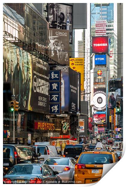 Times Square, New York Print by Paul Berry