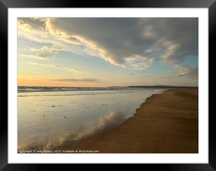 Cloud reflection Framed Mounted Print by kelly Draper