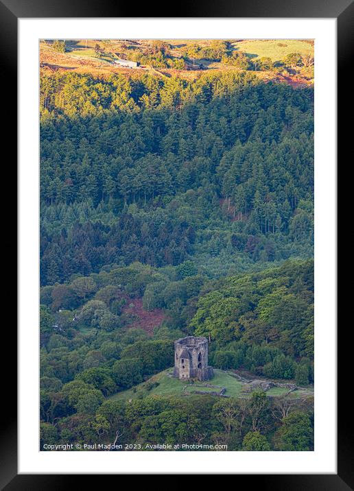 Dolbadarn Castle in the morning seen from Llyn Per Framed Mounted Print by Paul Madden