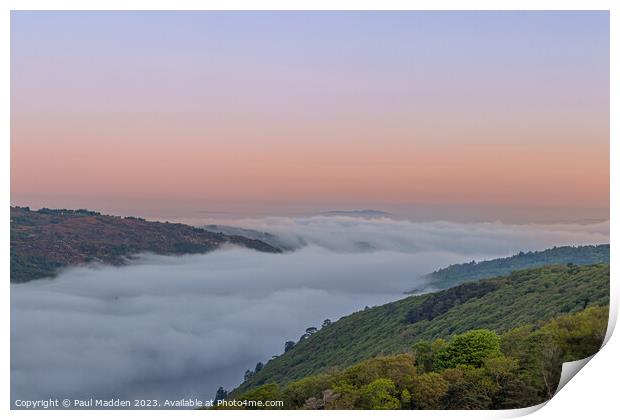 Llyn Padarn Sunrise Cloud Inversion Print by Paul Madden