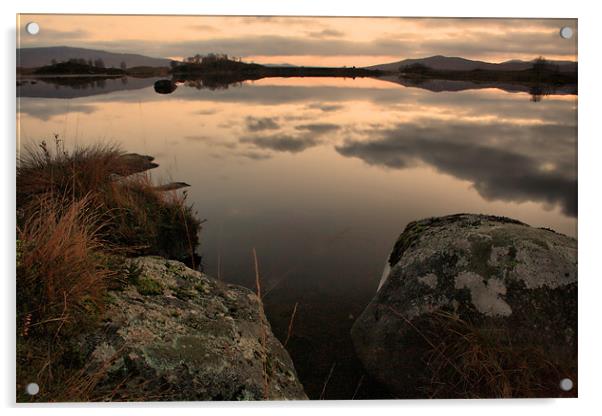 Loch Ba at Sunrise Acrylic by Sandi-Cockayne ADPS
