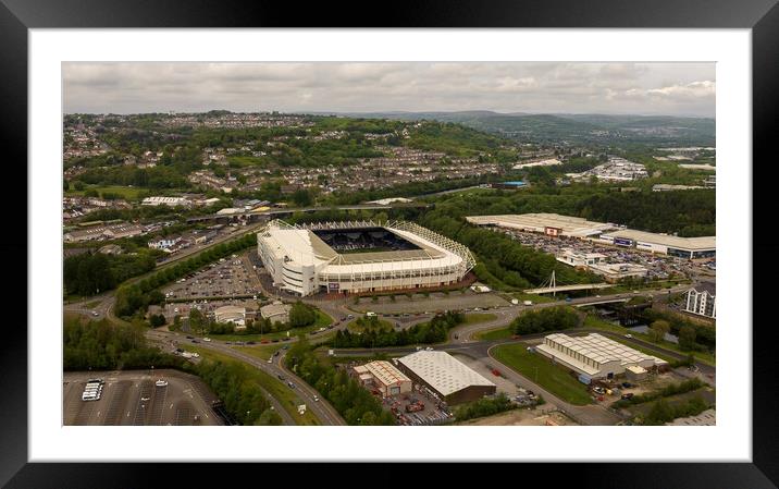 The Liberty Stadium Framed Mounted Print by Leighton Collins