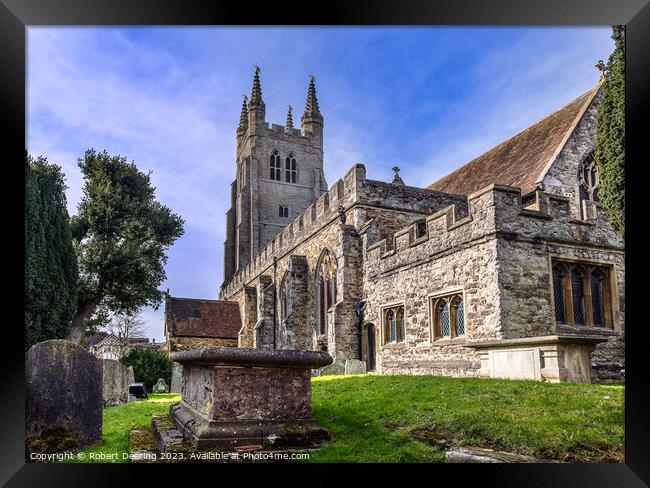 St Mildreds Church Tenterden Framed Print by Robert Deering