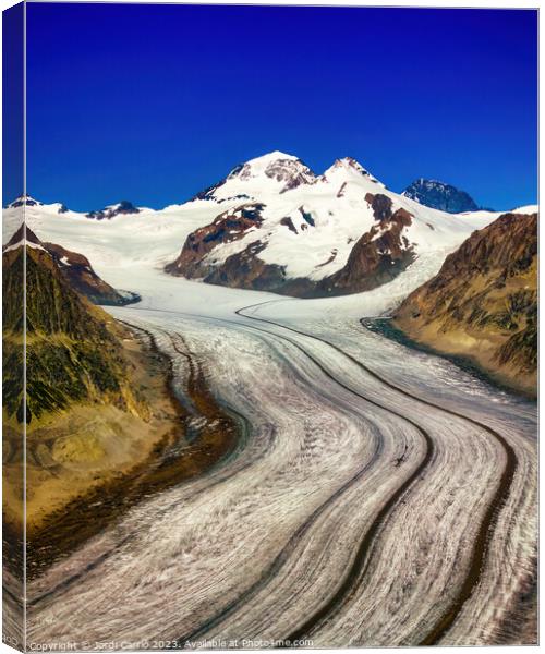 Majestic Glacier View - N0708 133 GRACOL Canvas Print by Jordi Carrio