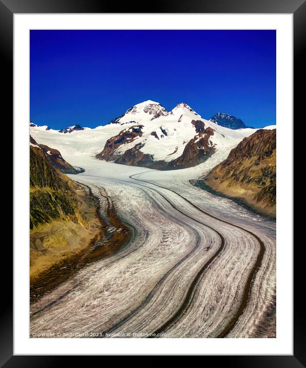 Majestic Glacier View - N0708 133 GRACOL Framed Mounted Print by Jordi Carrio