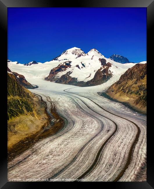 Majestic Glacier View - N0708 133 GRACOL Framed Print by Jordi Carrio
