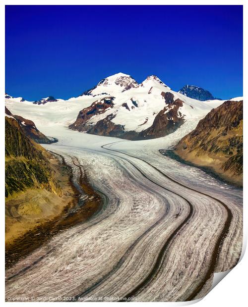 Majestic Glacier View - N0708 133 GRACOL Print by Jordi Carrio