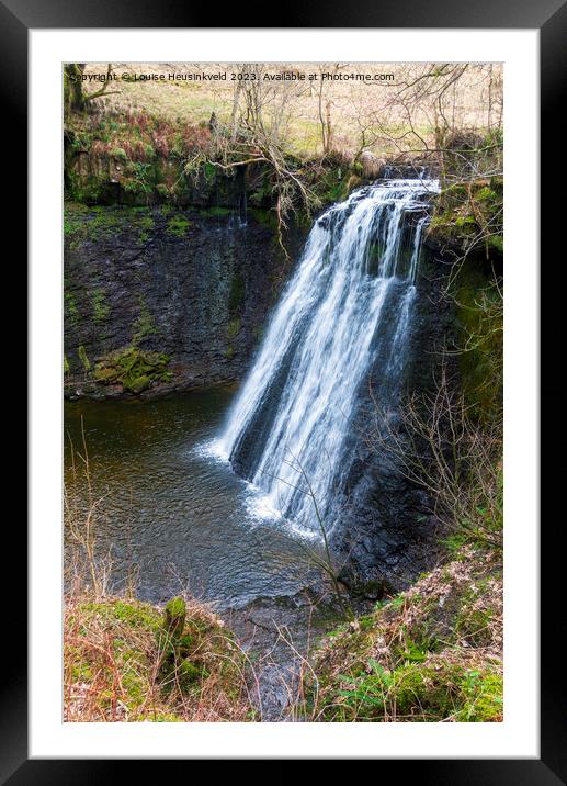 Aysgill Force, Gayle Beck, Wensleydale, North Yorkshire Framed Mounted Print by Louise Heusinkveld