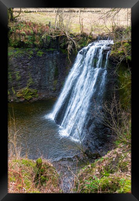 Aysgill Force, Gayle Beck, Wensleydale, North Yorkshire Framed Print by Louise Heusinkveld