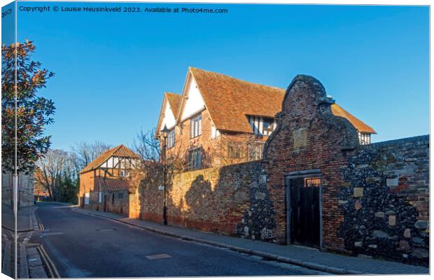 Old Kings House and Lodging, Strand Street, Sandwich, Kent Canvas Print by Louise Heusinkveld