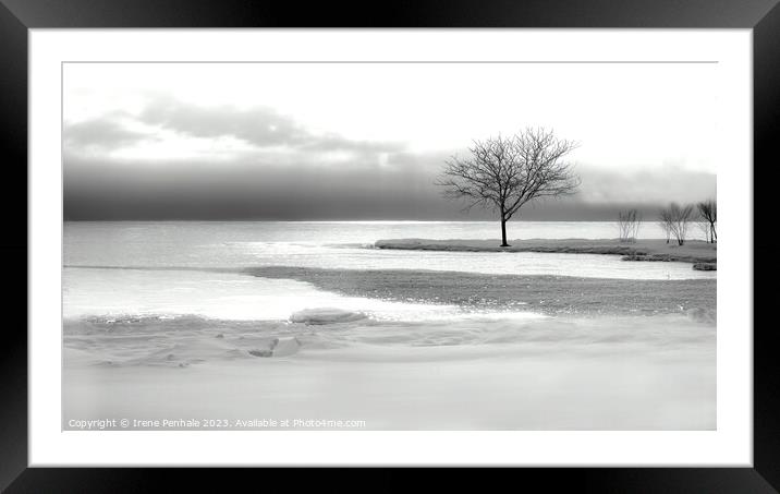 Serenity by the Lake Framed Mounted Print by Irene Penhale