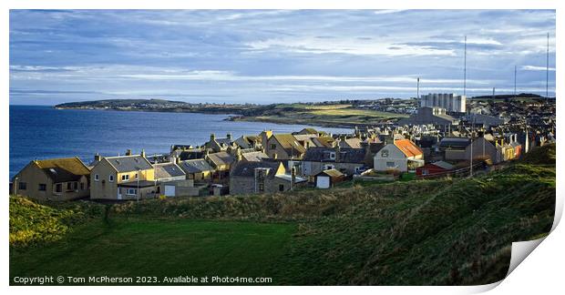 Majestic Sky Over Burghead Village Print by Tom McPherson