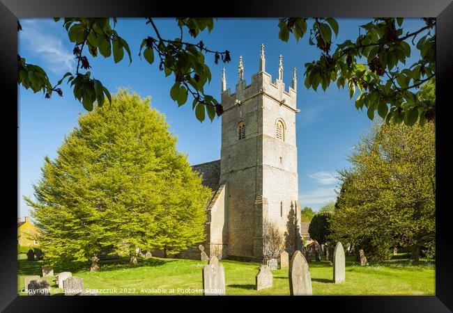 Cotswolds Spring Framed Print by Slawek Staszczuk