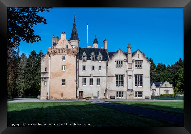 Majestic Brodie Castle: A Scottish Heritage Framed Print by Tom McPherson